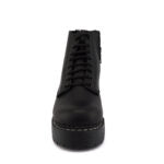 Grinders CHARLIE 8 Eyelet Lace Up Derby Boots Black Leather