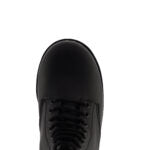 Grinders CHARLIE 8 Eyelet Lace Up Derby Boots Black Leather