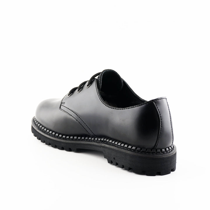 Grinders PERCIVAL New Lace Up Oxford Shoes Rock Black Leather