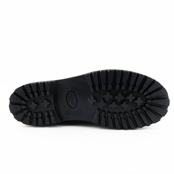 Grinders PERCIVAL New Lace Up Oxford Shoes Rock Black Leather