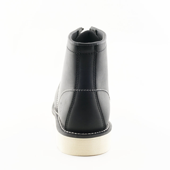 Grinders ALPHA NEW 7 Eyelet Black Brown Leather Rock Safety Steel Cap Lace Up Derby Boots 