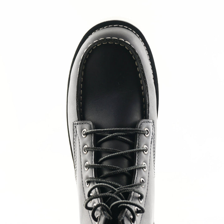 Grinders ALPHA NEW 7 Eyelet Black Brown Leather Rock Safety Steel Cap Lace Up Derby Boots 