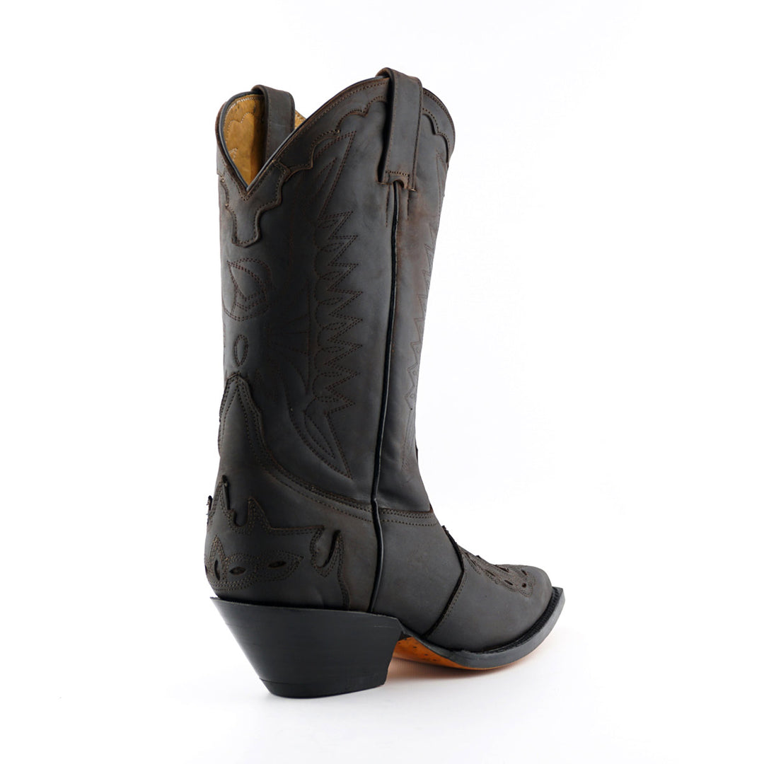 Grinders ARIZONA HI Classic Cowboy Western Boots Black Brown Burgundy Leather