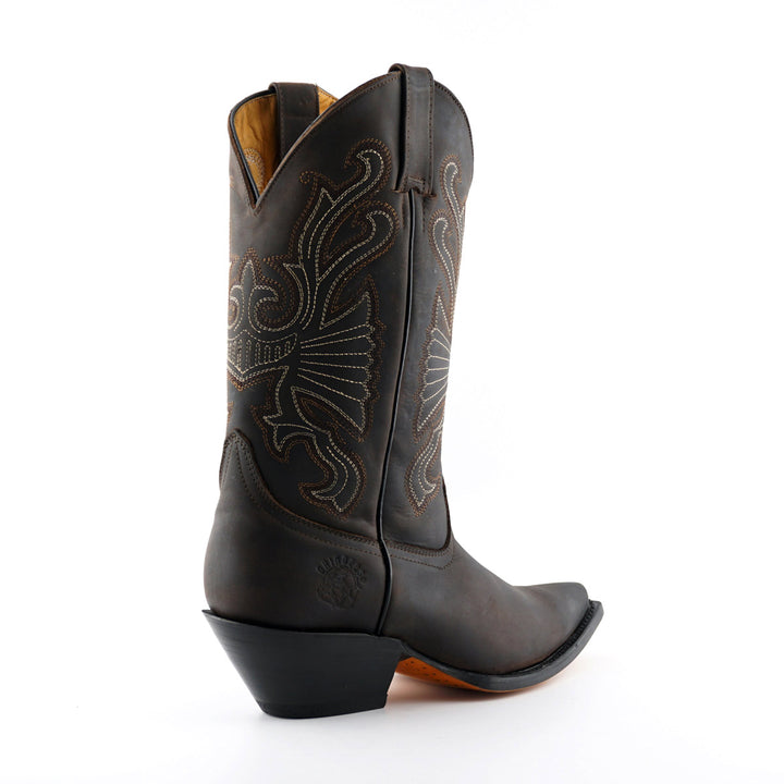 Grinders BUFFALO New Classic Cowboy Western Boots Black Brown Leather