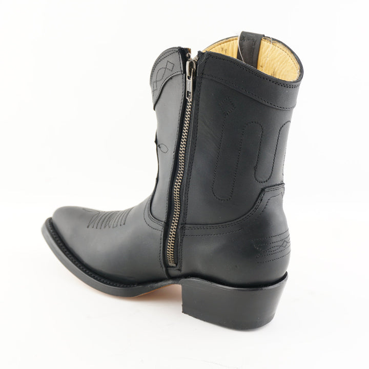 Grinders DAKOTA New Rock Cowboy Western Short Ankle Boots Black Brown Leather