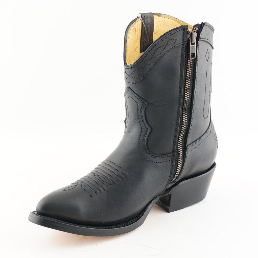 Grinders DAKOTA New Rock Cowboy Western Short Ankle Boots Black Brown Leather