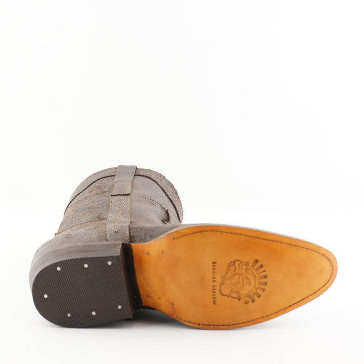 Grinders DAKOTA New Rock Cowboy Western Short Ankle Boots Black Brown Leather