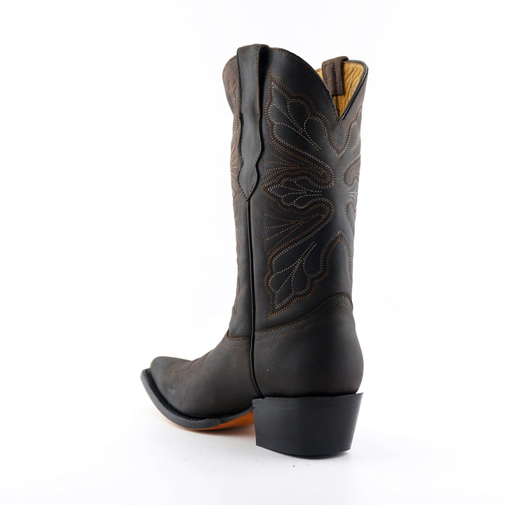 Grinders DALLAS Classic New Rock Western Cowboy Boots Black Brown Leather