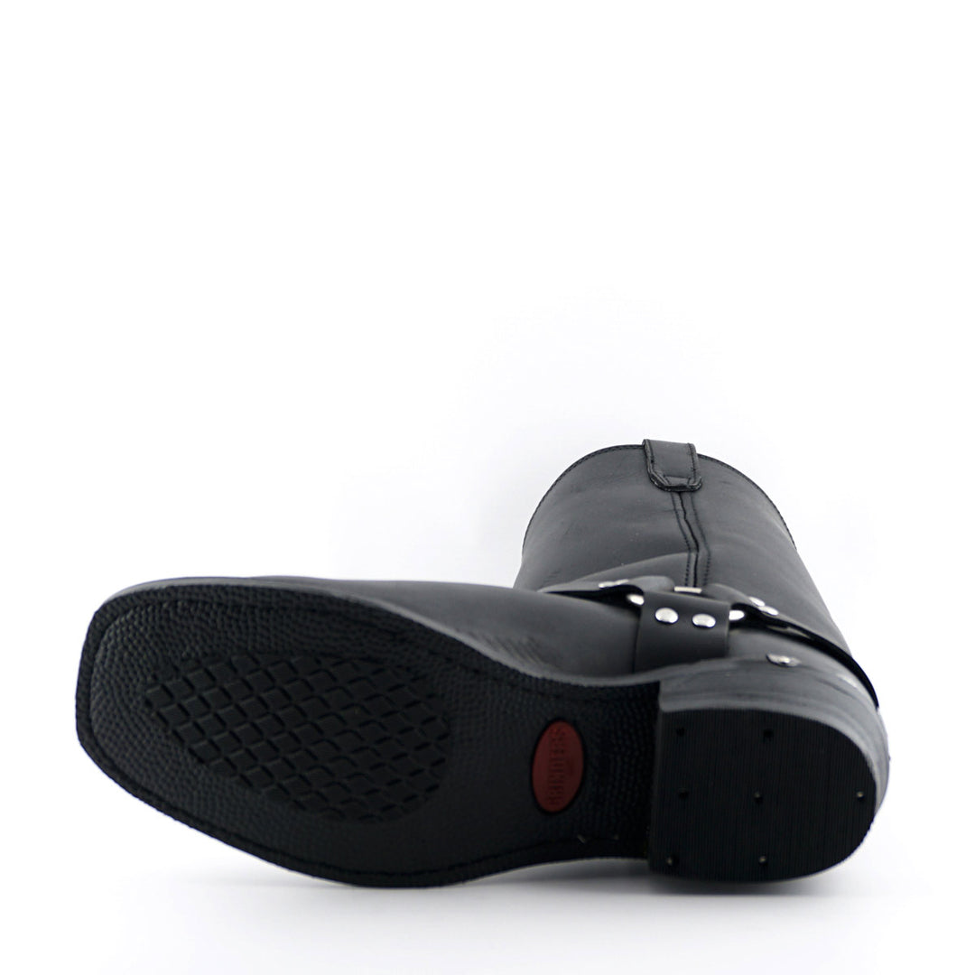 Grinders EAGLE HI New Rock Cowboy Western Biker Boots Black Leather