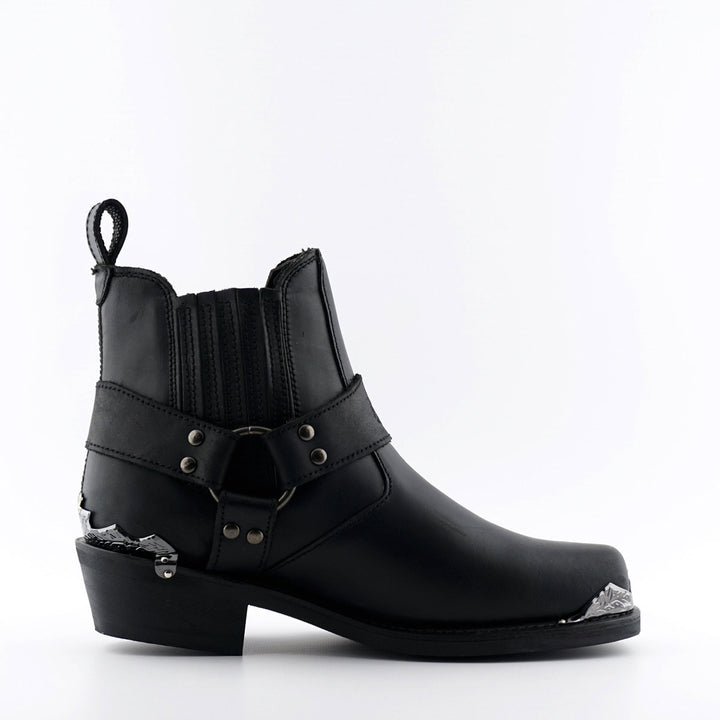 Grinders EAGLE LO New Rock Western Biker Boots Black Leather