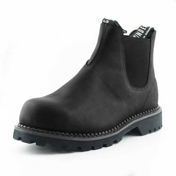 Grinders FALCON New Dealer Chelsea Rock boots Black Brown Leather Safety Steel Toe Cap