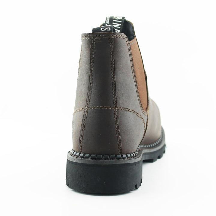Grinders FALCON New Dealer Chelsea Rock boots Black Brown Leather Safety Steel Toe Cap