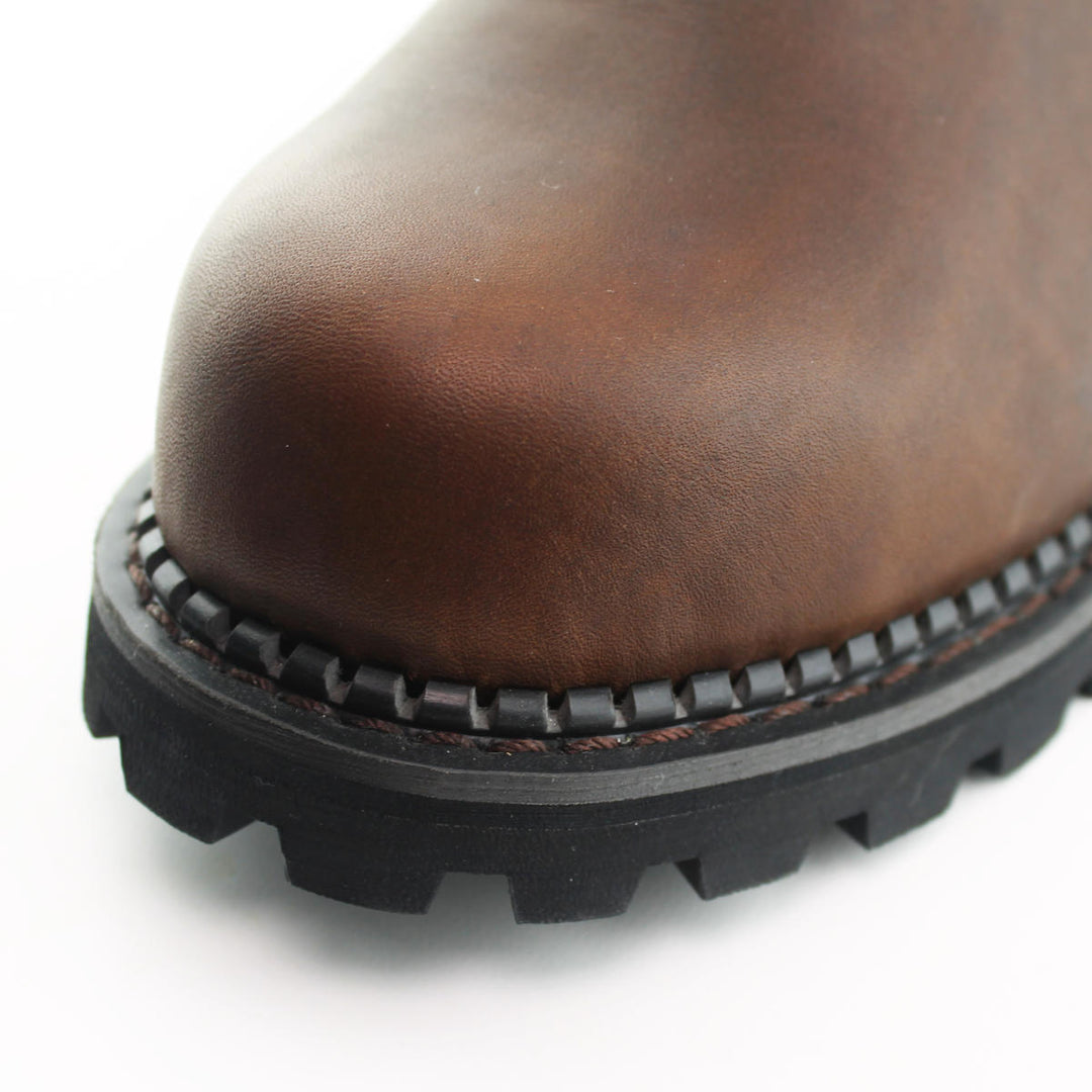 Grinders FALCON New Dealer Chelsea Rock boots Black Brown Leather Safety Steel Toe Cap