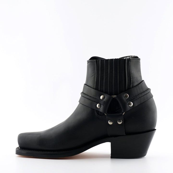 Grinders HARNESS LO New Rock Square Toe Short Ankle Boots Black Brown Leather
