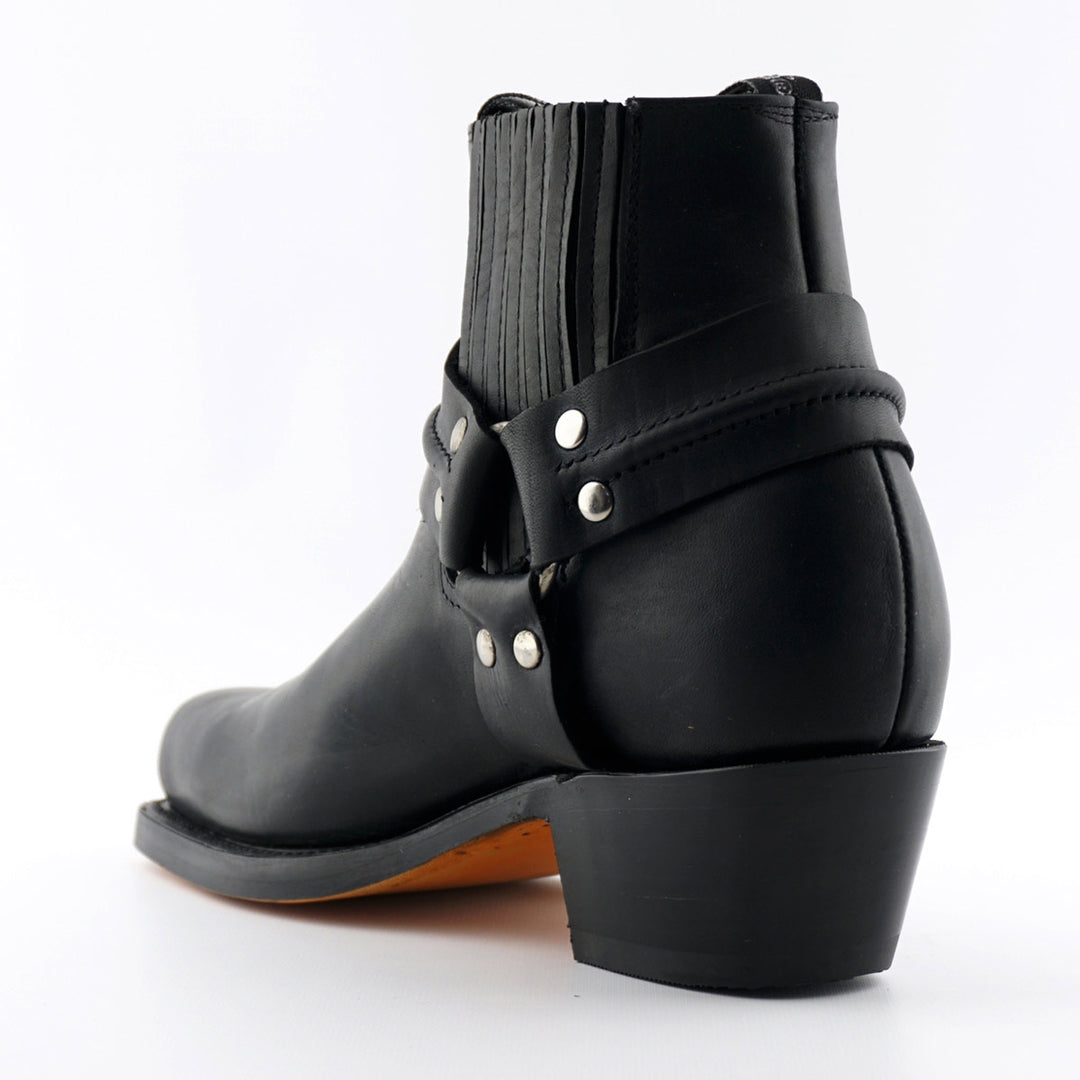 Grinders HARNESS LO New Rock Square Toe Short Ankle Boots Black Brown Leather