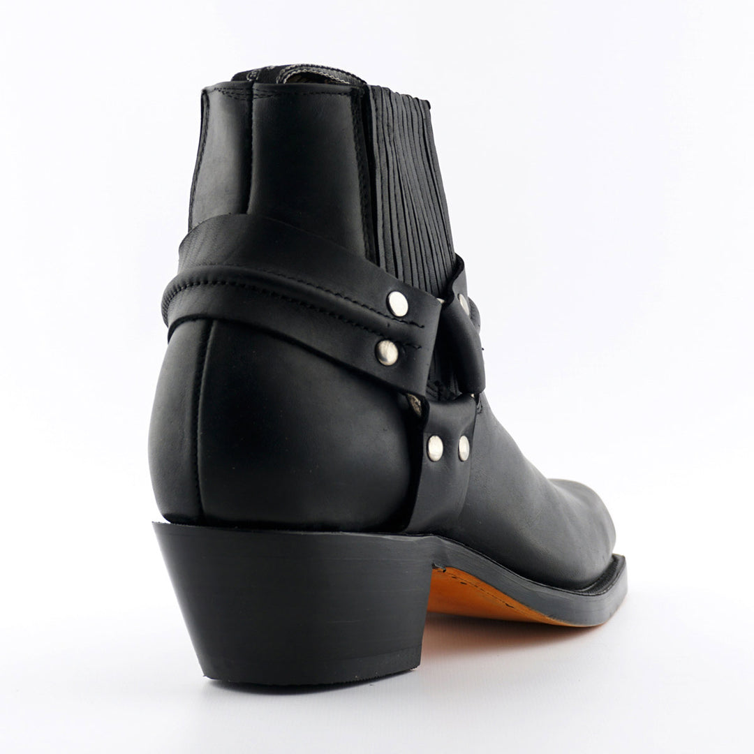 Grinders HARNESS LO New Rock Square Toe Short Ankle Boots Black Brown Leather