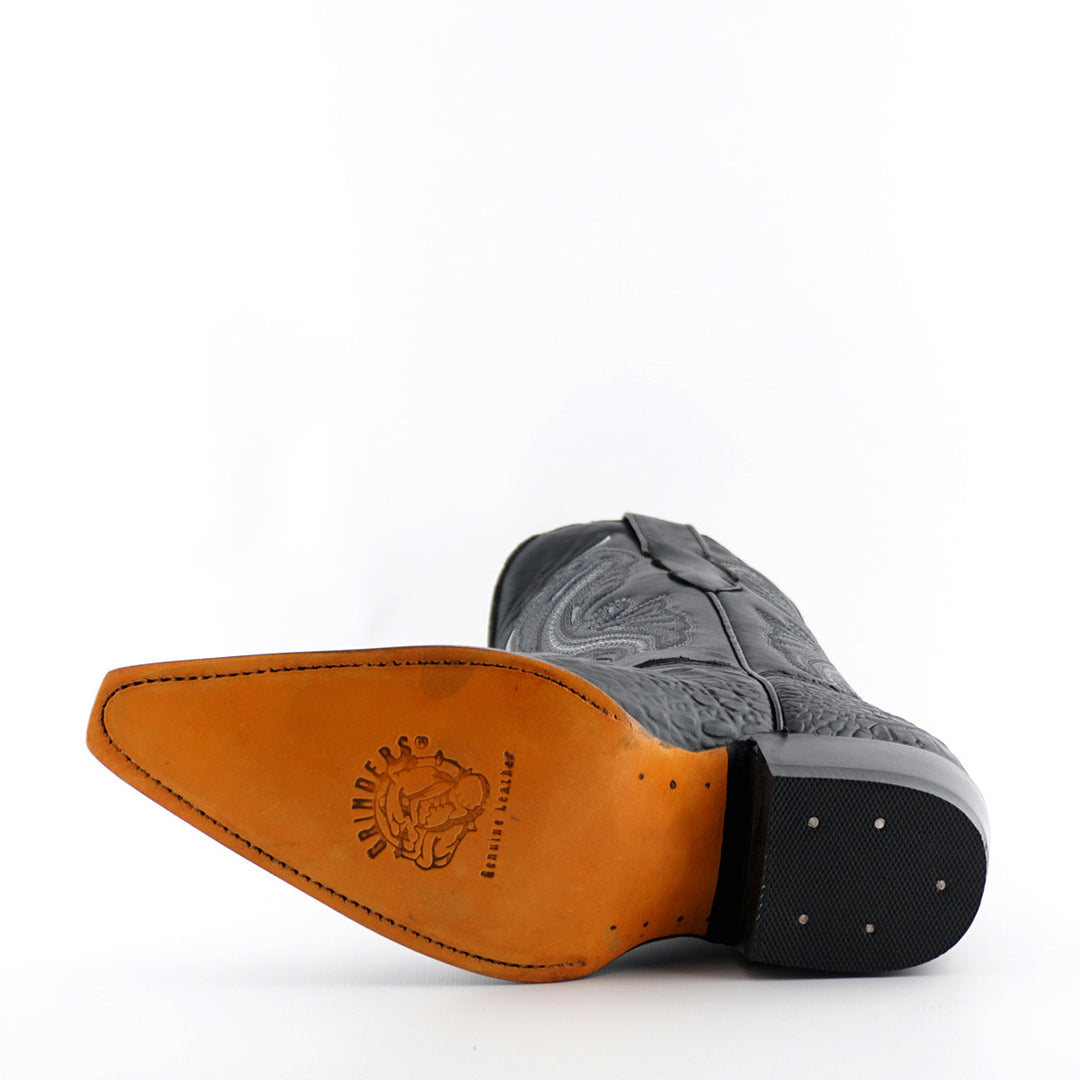 Grinders INDIANA New Ladies Cowboy Western Croc Boots Black Brown Leather