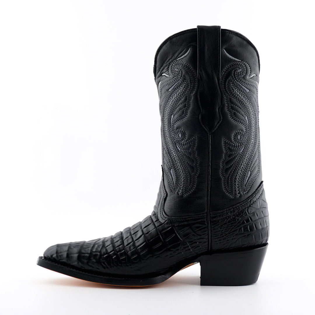 Grinders INDIANA New Ladies Cowboy Western Croc Boots Black Brown Leather