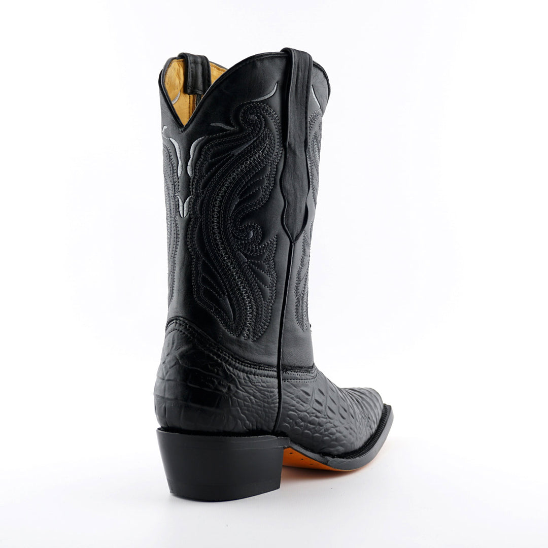 Grinders INDIANA New Ladies Cowboy Western Croc Boots Black Brown Leather