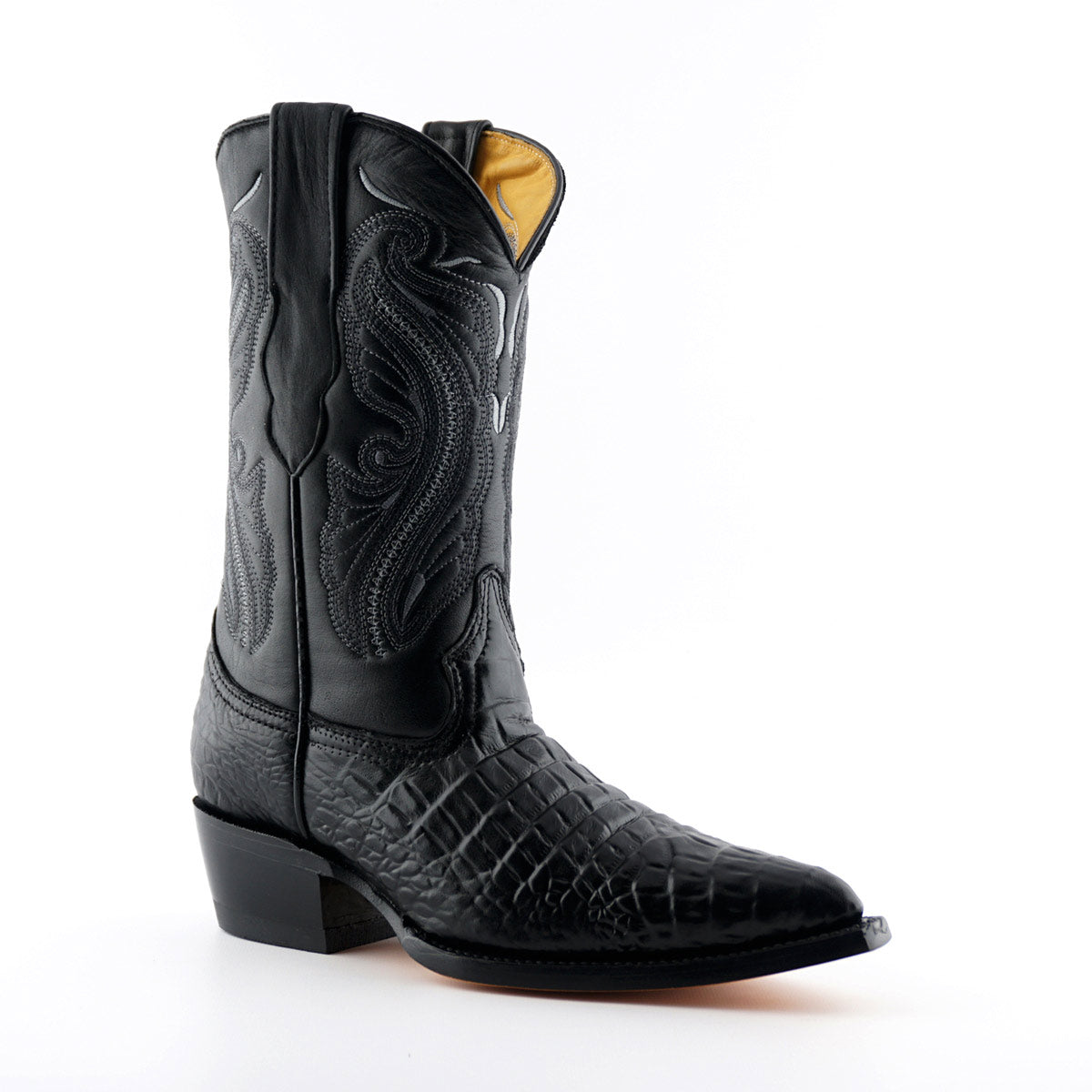 Grinders INDIANA New Ladies Cowboy Western Croc Boots Black Brown Leat ...
