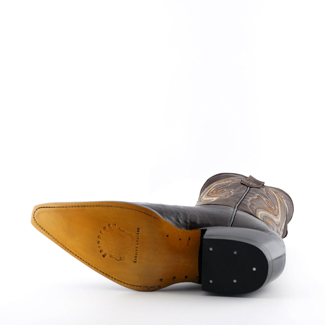 Grinders INDIANA New Ladies Cowboy Western Croc Boots Black Brown Leather