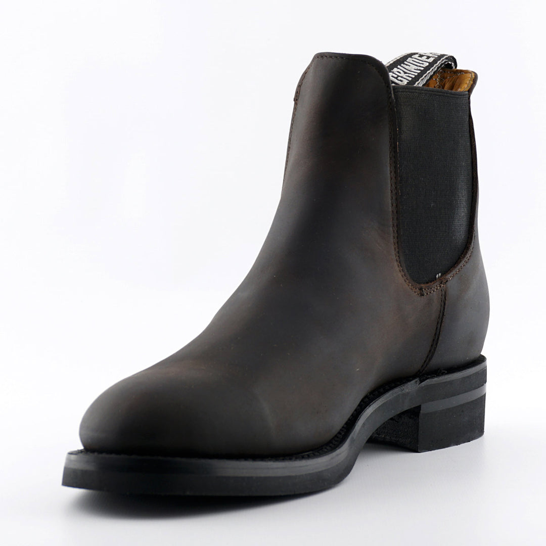 Grinders JODHPUR Boots New Black Brown Leather Chelsea