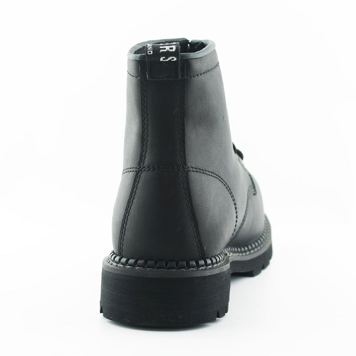 Grinders KESTREL Black Brown Leather Safety Steel Cap Lace Up Combat Boots