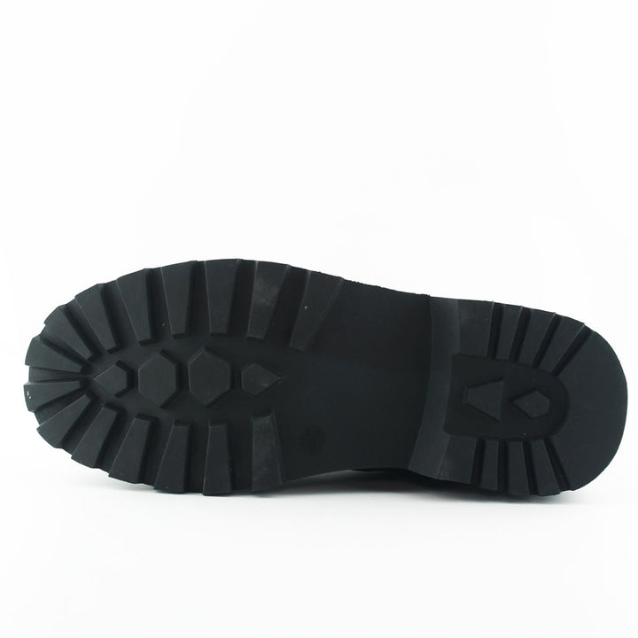 Grinders KESTREL Black Brown Leather Safety Steel Cap Lace Up Combat Boots