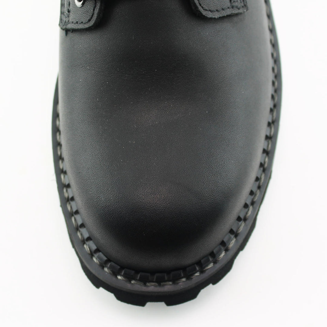 Grinders KESTREL Black Brown Leather Safety Steel Cap Lace Up Combat Boots