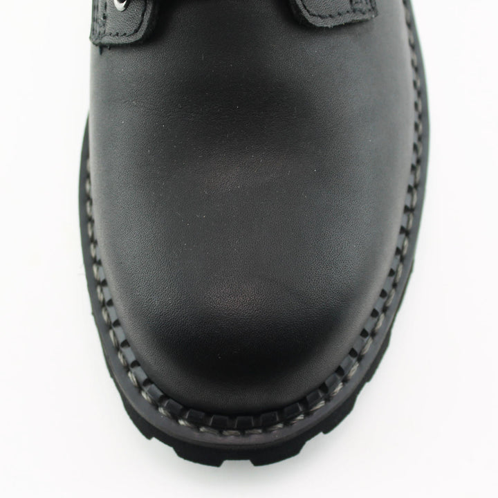 Grinders KESTREL Black Brown Leather Safety Steel Cap Lace Up Combat Boots