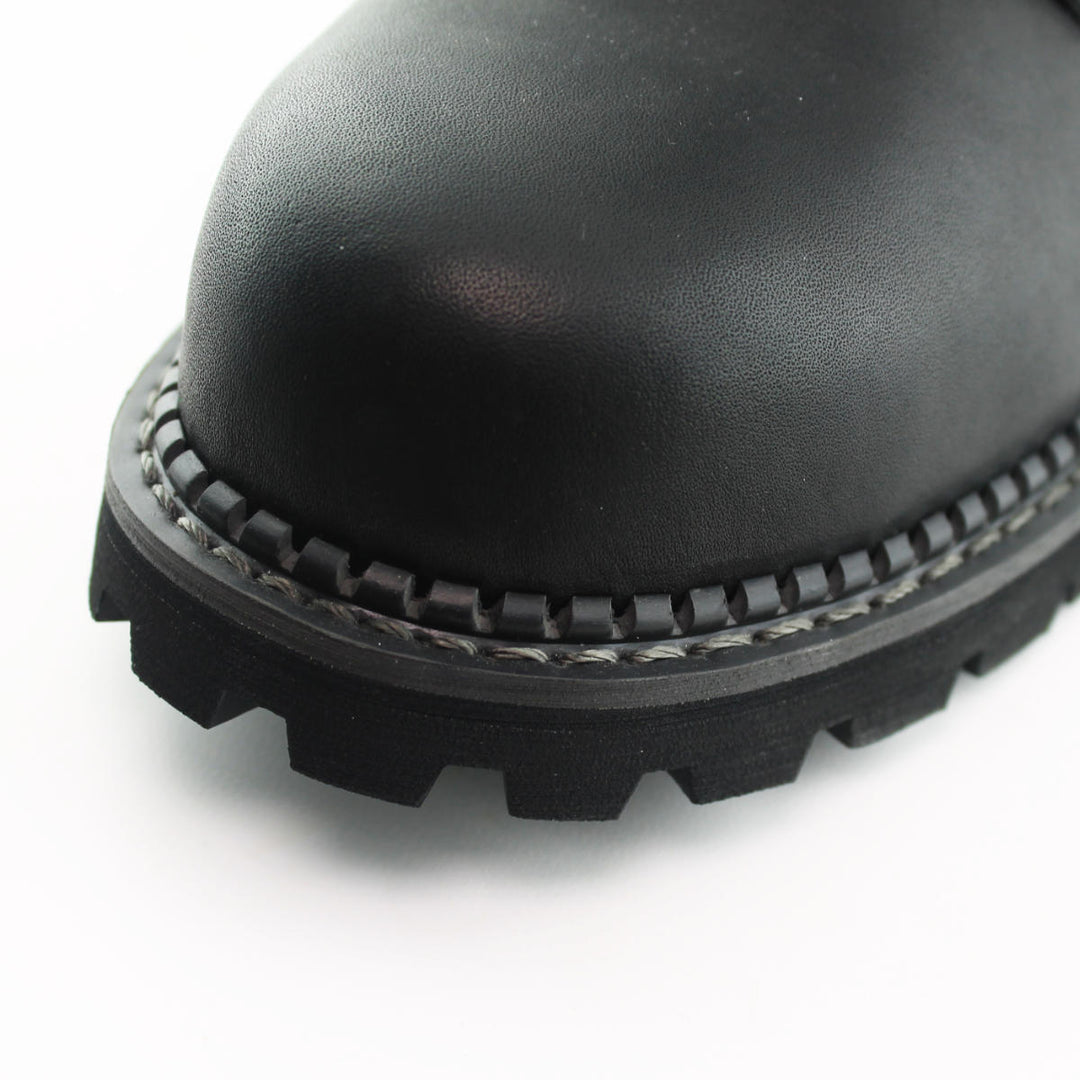 Grinders KESTREL Black Brown Leather Safety Steel Cap Lace Up Combat Boots