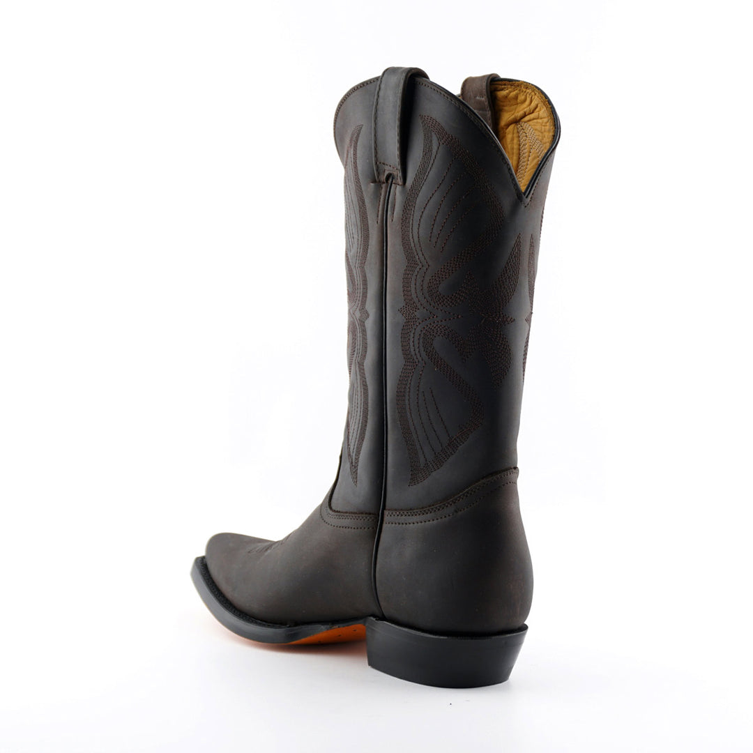 Grinders LOUISIANA New Classic Cowboy Western Boots Black Brown Leather
