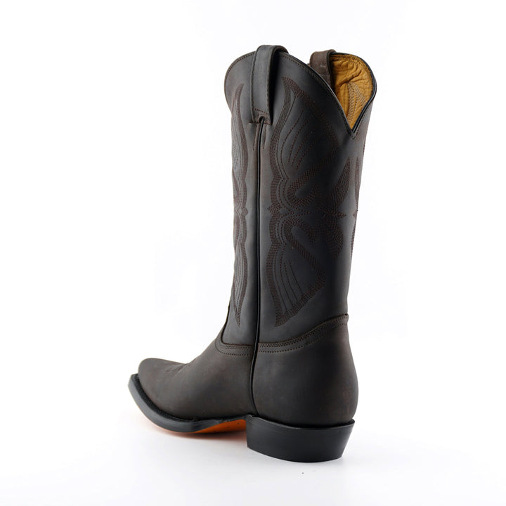 Grinders LOUISIANA New Classic Cowboy Western Boots Black Brown Leather