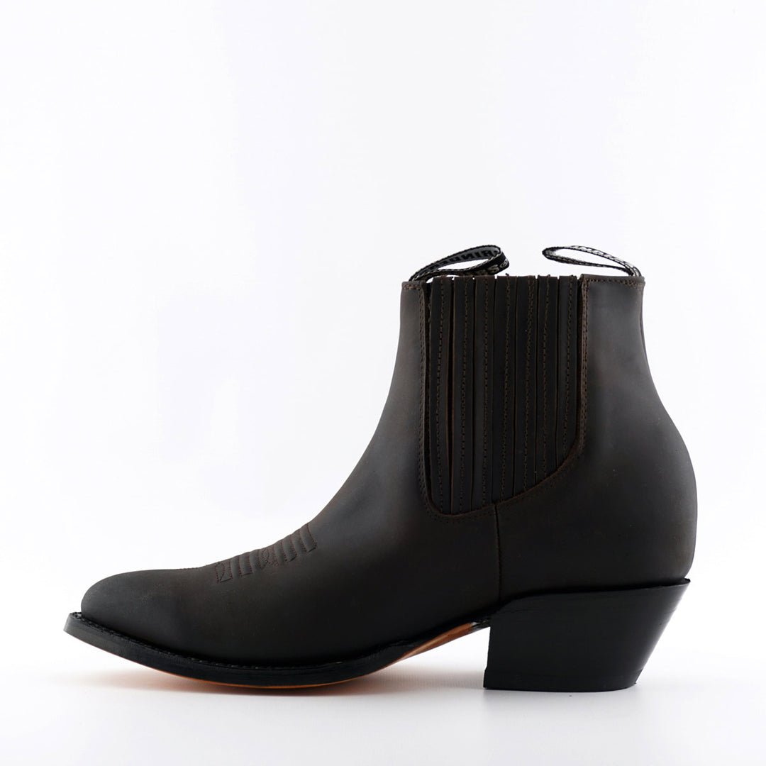 Grinders MAVERICK New Short Ankle Cowboy Western Rock Boots Black Brown Leather