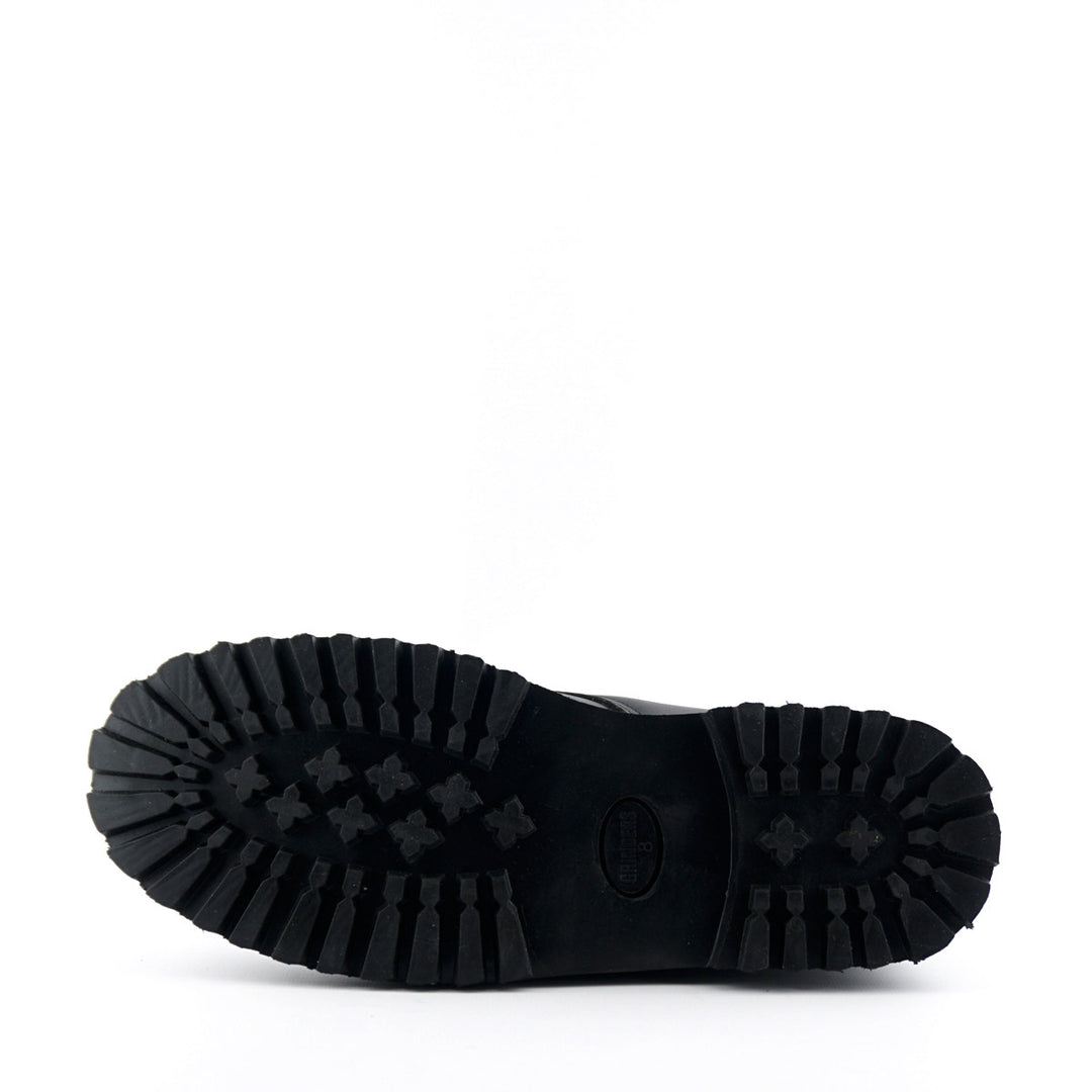 Grinders REGENT New Steel Toe Cap Rock Lace Up Shoes Black Leather