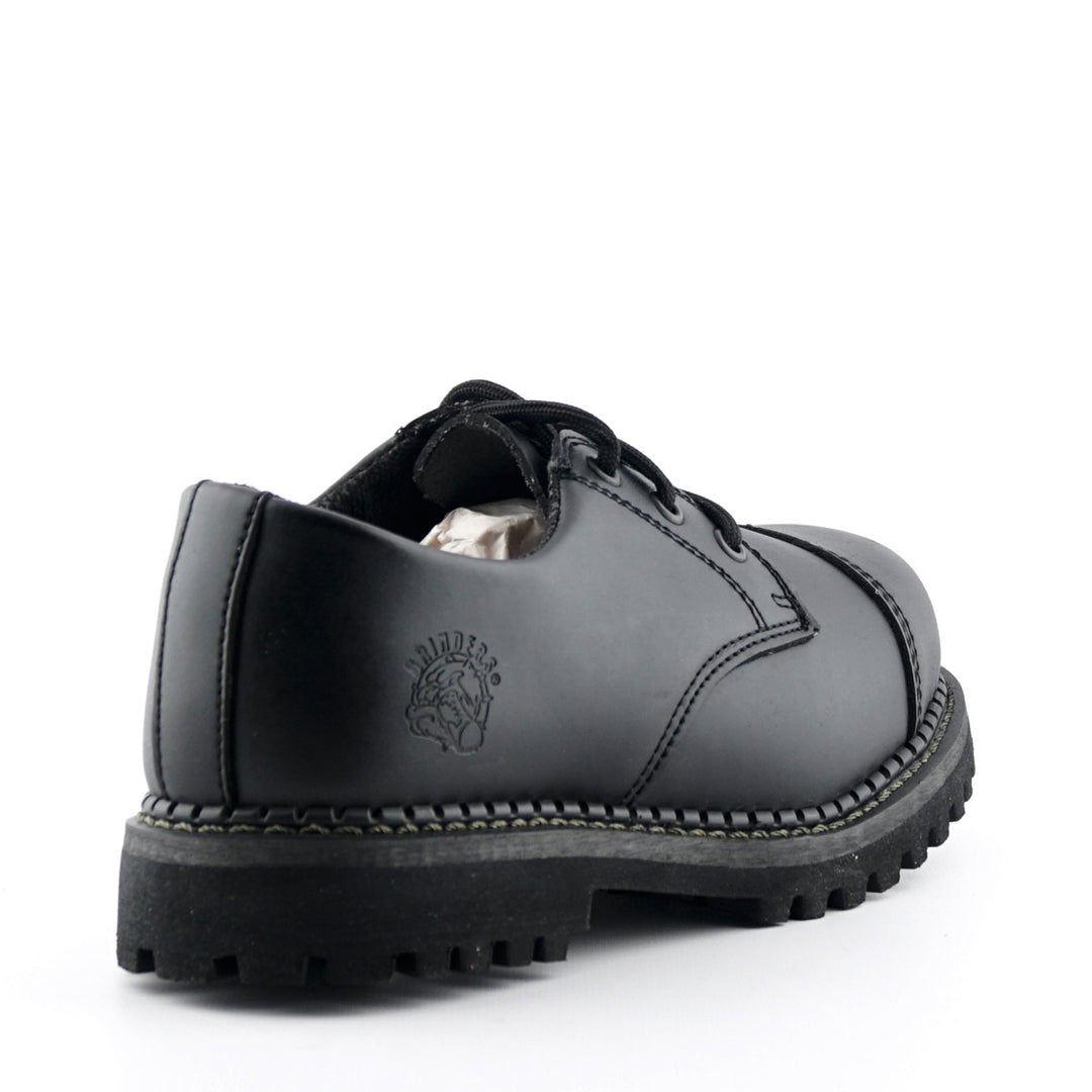 Grinders REGENT New Steel Toe Cap Rock Lace Up Shoes Black Leather