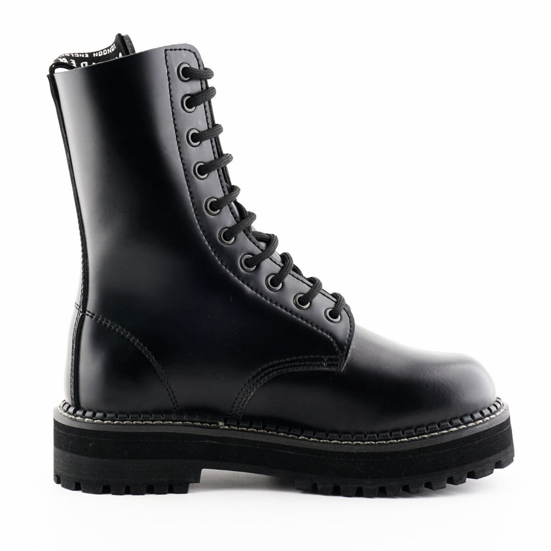 Grinders TAYLOR 10 Eyelet New Steel Toe Cap Boots Rock Boots Black
